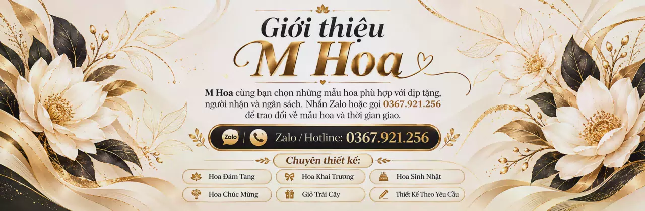 Ảnh bìa Shop hoa tươi Xã Thổ Tang Phú Thọ - Chăm chút món quà từ sắc hoa